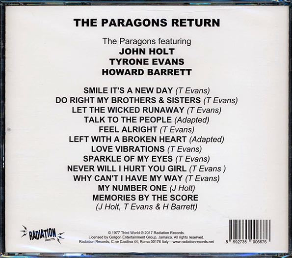 The Paragons - The Paragons Return (CD)