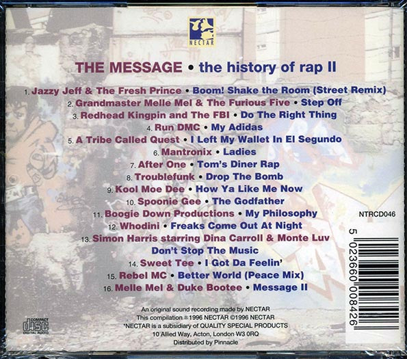 Grandmaster Flash, Run DMC, DJ Jazzy Jeff, Etc. - The Message: The History Of Rap II (CD)