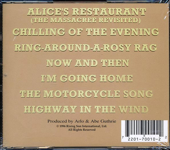 Arlo Guthrie - Alice's Restaurant (CD)