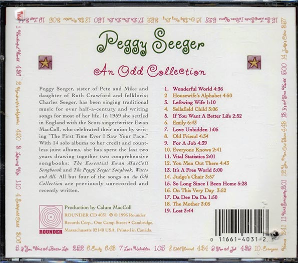 Peggy Seeger - An Odd Collection (CD)