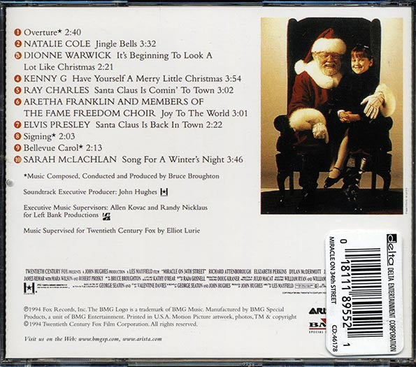 Natalie Cole, Dionne Warwick, Kenny G, Aretha Franklin, Etc. - Miracle On 34th Street: Soundtrack (CD)