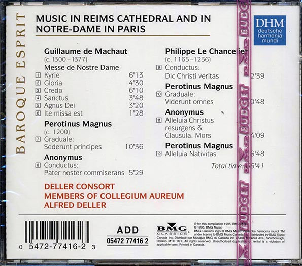 Various - Music In Reims Cathedral And In Notre-Dame De Paris (CD)