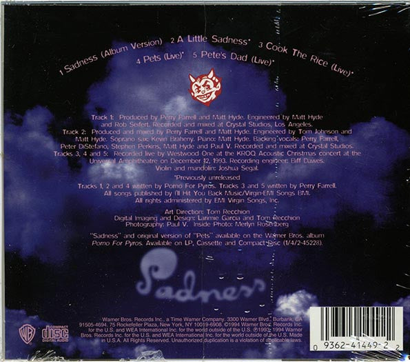 Porno For Pyros - Sadness (CD)