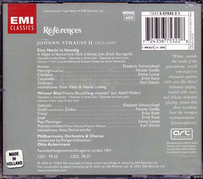 Johann Strauss Jr., Elisabeth Schwarzkopf, Nicolai Gedda, Etc. - References (CD)