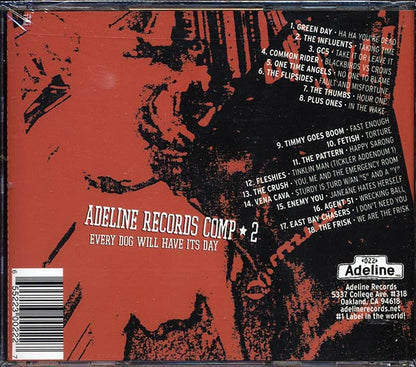 Green Day, The Influents, The GC5, Etc. - Every Dog Will Have Its Day: Adeline Records Comp 2 (CD)