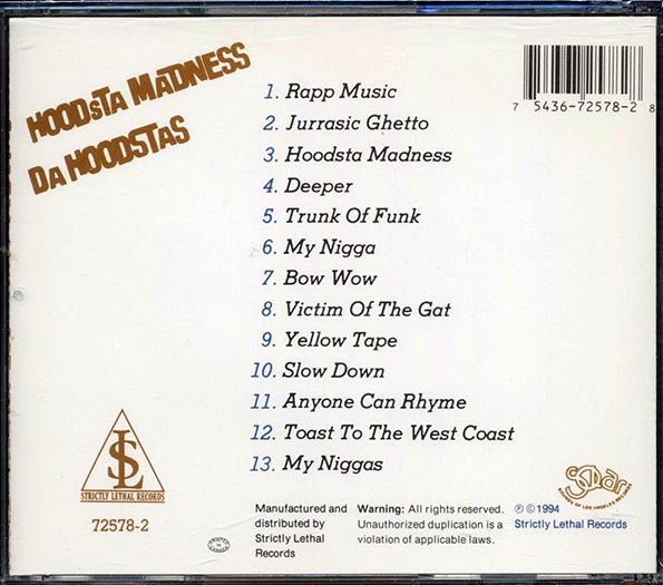 Da Hoodstas - Hoodsta Madness (CD)