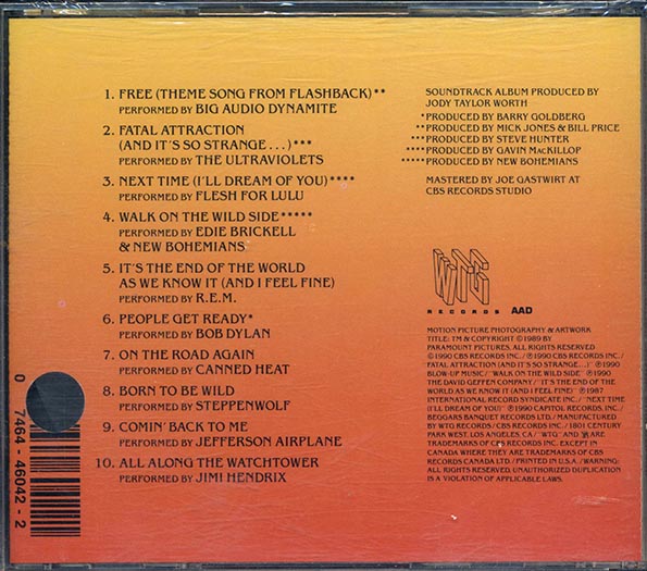 REM, Bob Dylan, Steppenwolf, Etc. - Flashback: Original Motion Picture Soundtrack (CD)