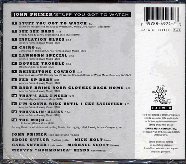 John Primer - Stuff You Got To Watch (CD)