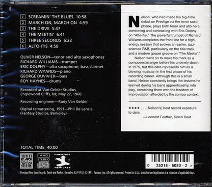 Oliver Nelson Sextet, Eric Dolphy, Richard Williams - Screamin' The Blues (CD)