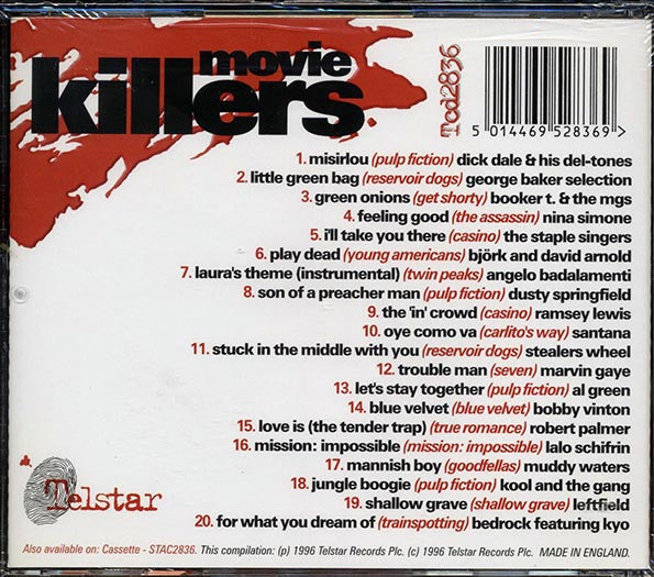 Booker T & The MG's, Nina Simone, Santana, Etc. - Movie Killers: 20 Direct Hits From Cult Movies (CD)