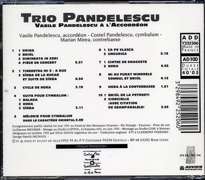 Trio Pandelescu - Vasile Pandelescu A L'Accordeon (CD)