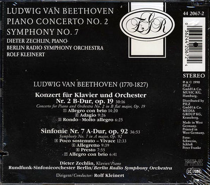 Berlin Radio Symphony Orchestra, Rolf Kleinert, Beethoven - Piano Concerto No. 2 In B Flat Major, Op. 19; Symphony No. 7 In A Major, Op. 92 (7", CD)