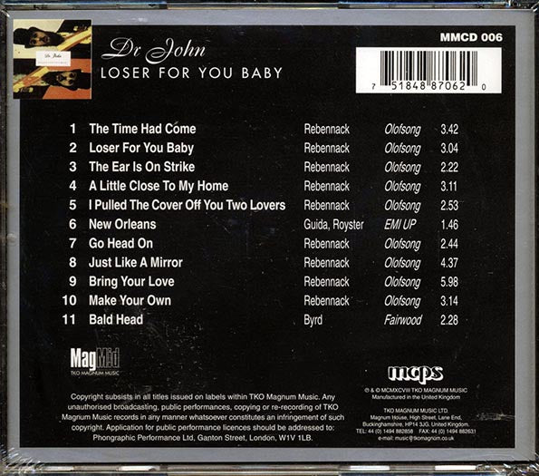 Dr. John - Loser For You Baby (CD)