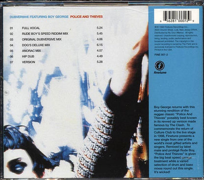 Dubversive, Boy George - Police And Thieves (CD)