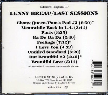 Lenny Breau - Last Sessions (CD)