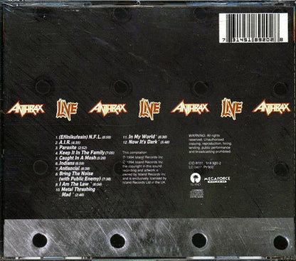 Anthrax - Live: The Island Years (CD)