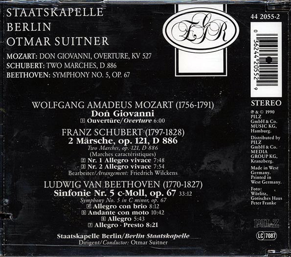 Mozart, Schubert, Beethoven, Suitner, Staatskapelle Berlin - Mozart-Schubert-Beethoven (CD)
