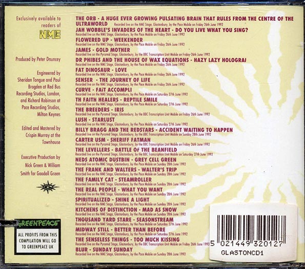 The Orb, Jah Wobble, Flowered Up, Etc. - In A Field Of Their Own: Highlights Of Glastonbury 1992 (CD)