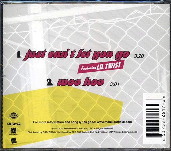 Manika, Lil Twist - Just Can't Let You Go (CD)