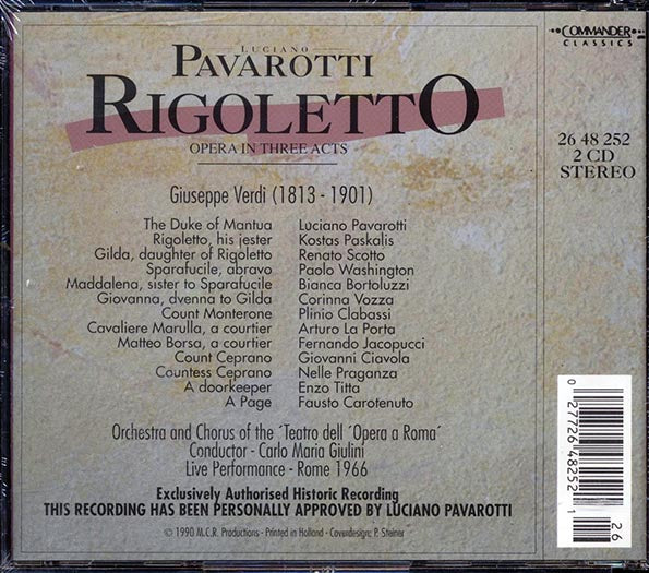 Luciano Pavarotti - Rigoletto (CD)