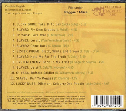 Lucky Dube, Slaves, O'Yaba, System Enemy, Etc. - African Reggae (CD)