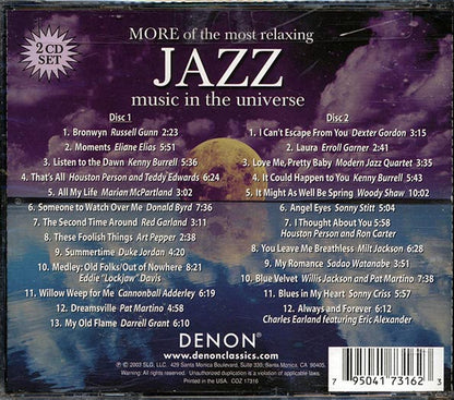 Russell Gunn, Eliane Elias, Kenny Burrell, Art Pepper, Etc. - More Of The Most Relaxing Jazz Music In The Universe (25 tracks) (CD)