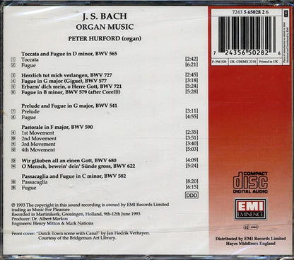 Peter Hurford - Playing Organs Of Bach's Time Volume 1 (CD)