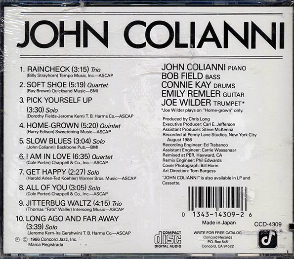 John Colianni - John Colianni (CD)
