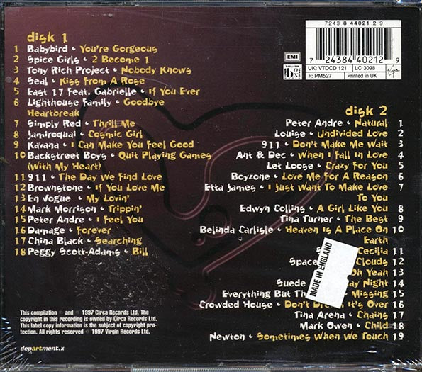 Spice Girls, Seal, Simply Red, Backstreet Boys, Etc. - Gorgeous (37 tracks) (CD)