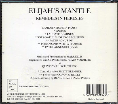 Elijah's Mantle - Remedies In Heresies (CD)