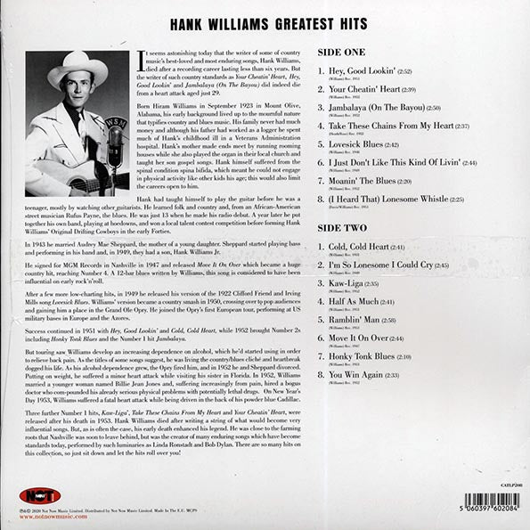 Hank Williams - Greatest Hits (LP) - PureSound Records
