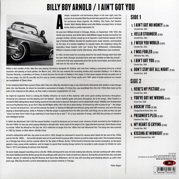 Billy Boy Arnold - I Ain't Got You (LP) - PureSound Records
