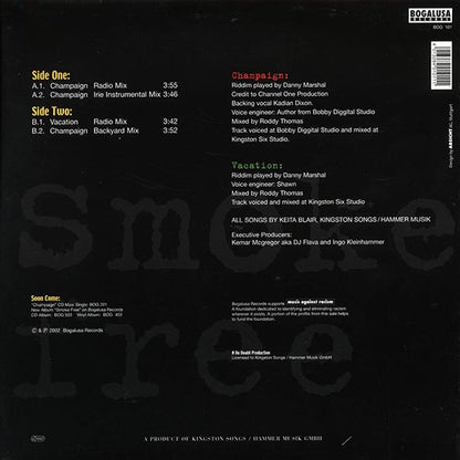 Anthony B - Champaign; Champaign Irie Instrumental Mix  /  Anthony B - Vacation; Champaign Backyard Mix (INCLUDES POSTER) (12")