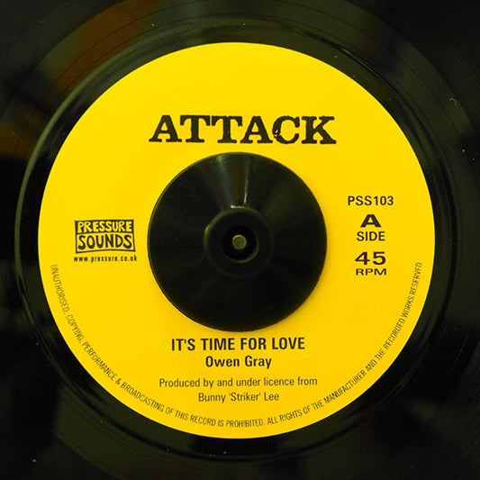 Owen Gray - It's Time For Love  /  Bobby Ellis, Val Bennett - The Arabian Sound Of Reggae (7")