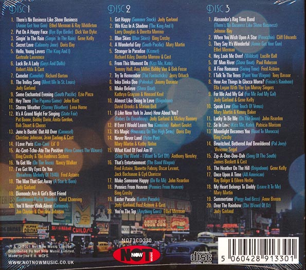 Fred Astaire, Gene Kelly, Dick Van Dyke, Doris Day, Etc. - The Very Best Of Broadway Musicals (60 tracks) (3xCD) (CD)