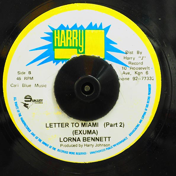Lorna Bennett - Letter To Miami  /  Lorna Bennett - Letter To Miami Part 2 (7")