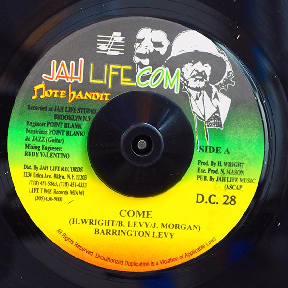 Barrington Levy - Come  /  Secret - Anyway (7")