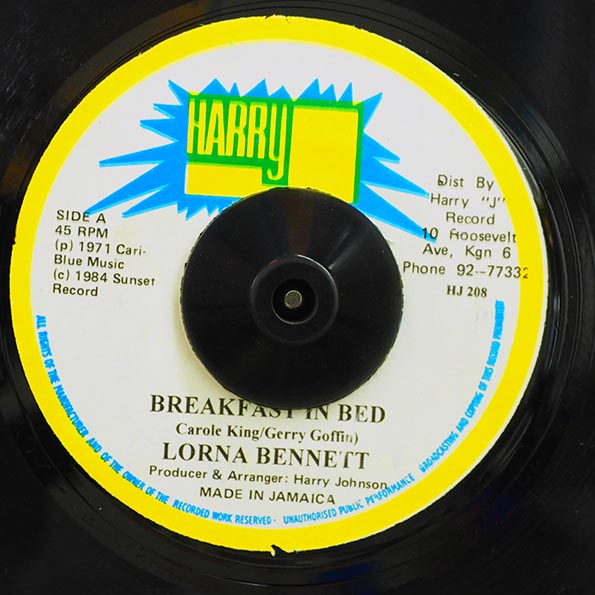Lorna Bennett - Breakfast In Bed  /  Version (7")