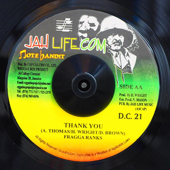 Carlton Livingston - Deh Pon Street Again  /  Fragga Ranks - Thank You (7")