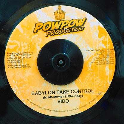 Ras Shiloh - Lion Of Judah  /  Vido - Babylon Take Control (7")