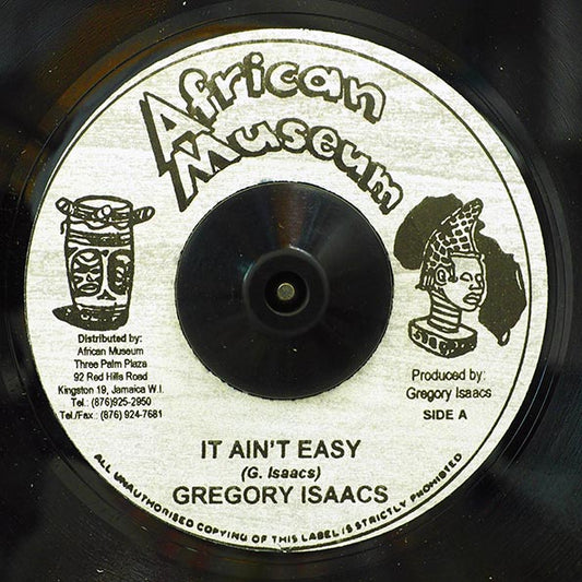 Gregory Isaacs - It Ain't Easy  /  Version (7")