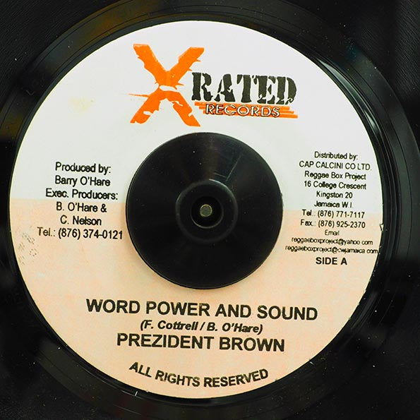 Prezident Brown - Word Power And Sound  /  Version (7")