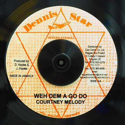 Courtney Melody - Sound Bwoy Tears  /  Courtney Melody - Weh Dem A Go Do (7")