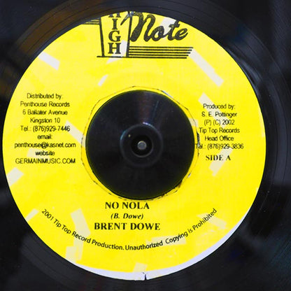 Brent Dowe - No Nola  /  Brent Dowe - Little Blue Bird (7")