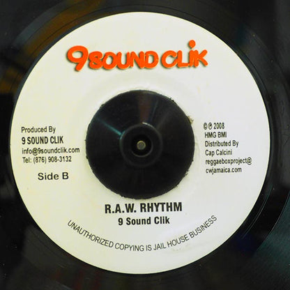 Ini Kamoze, Sizzla - RAW  /  Version (7")