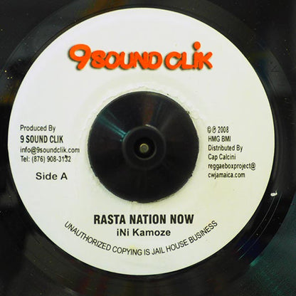 Ini Kamoze - Rasta Nation Now  /  9 Sound Clik - Rasta Nation Now (7")