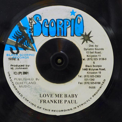 Frankie Paul - Love Me Baby  /  Version (7")