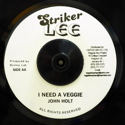 John Holt - Fat She Fat  /  John Holt - I Need A Veggie (7")