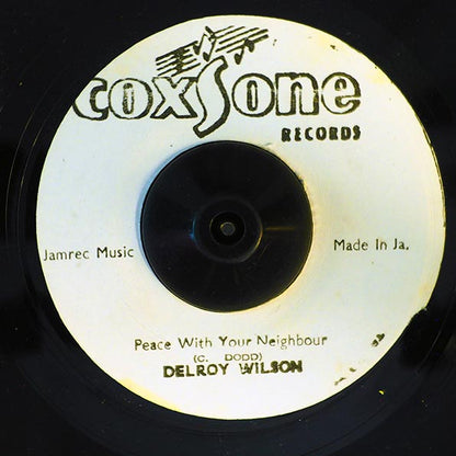Delroy Wilson - Peace With Your Neighbor  /  Delroy & Sir Coxsone's All Stars - Peace Part 2 (7")