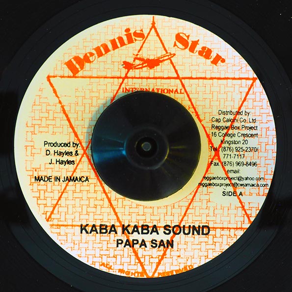 Papa San - Kaba Kaba Sound  /  Sheriff - Shandy Bottle Fi Sound Bwoy (7")